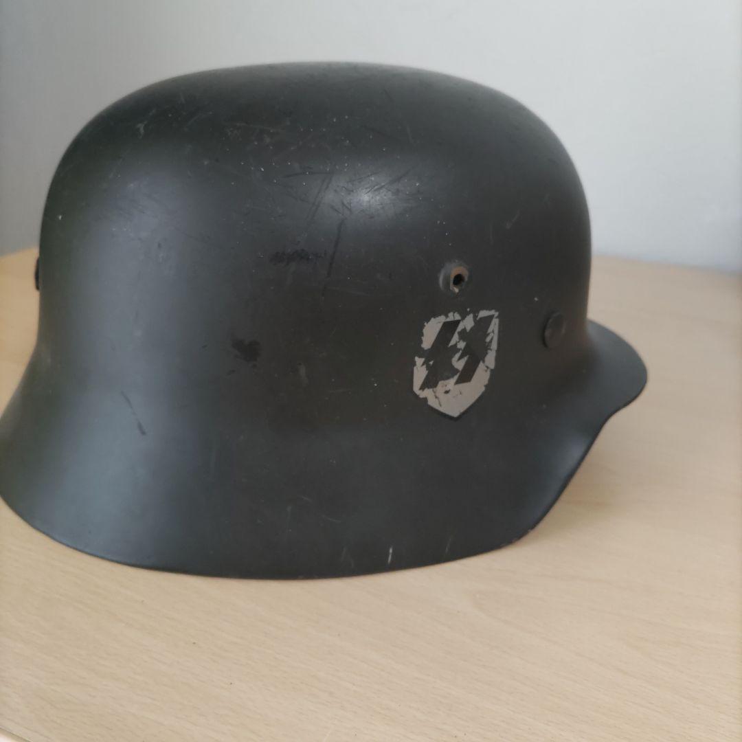 黒 SSマーク付き　ドイツ軍ヘルメット
