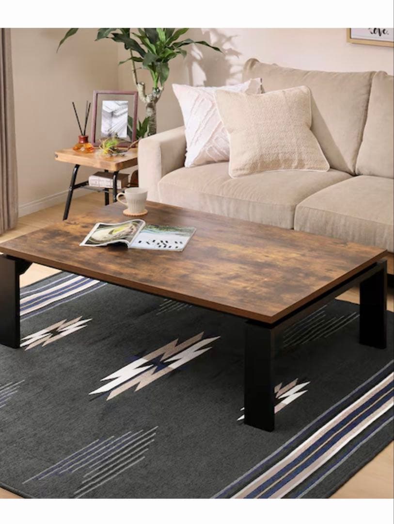 ニトリ　木製こたつ 布団セット　約72×約105