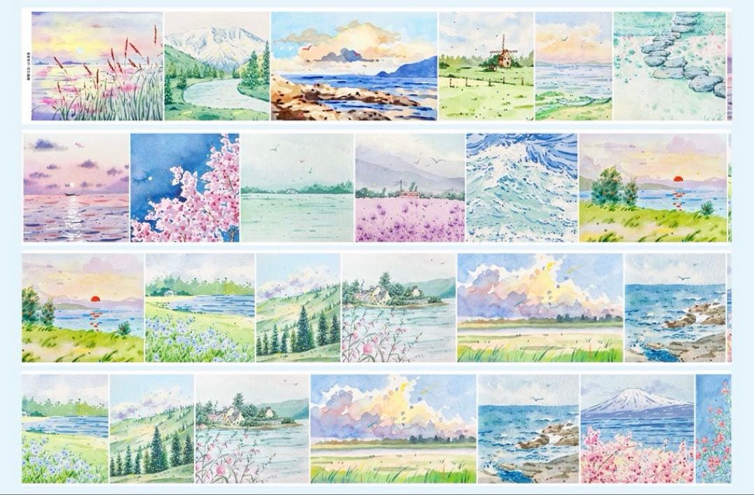 ⭐️SALE⭐️ 醒醒文创《山海漫漫》海外マスキングテープ　マステ 【2440】