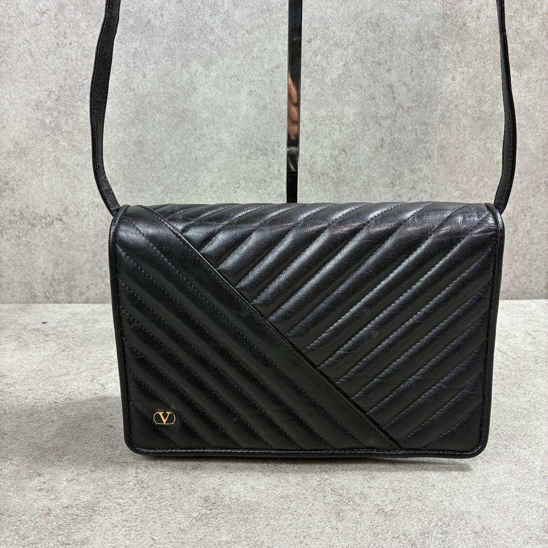 美品✨ バレンティノ キルトレザー ショルダー バッグ 2way ヴィンテージ