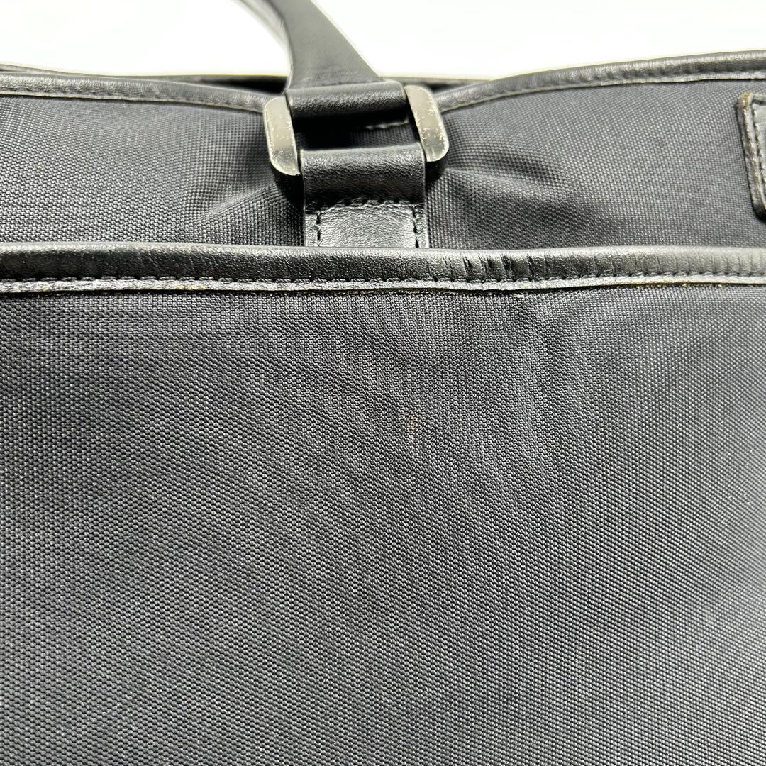 バーバリーブラックレーベル ビジネスバッグA4可　2way チェック　黒