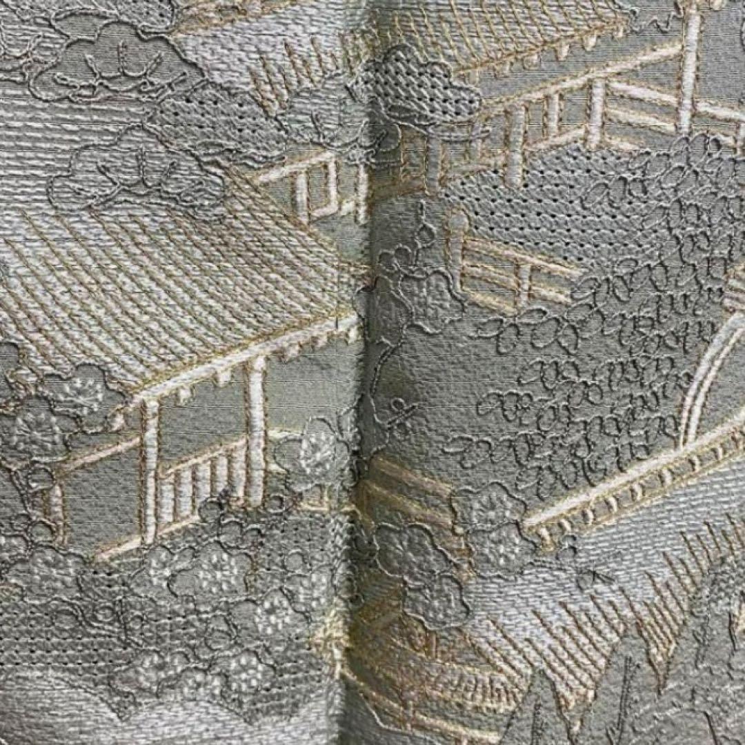 YU-041 総手刺繍 訪問着付下げ 汕頭刺繍 御所解 松竹梅 一つ紋 逸品