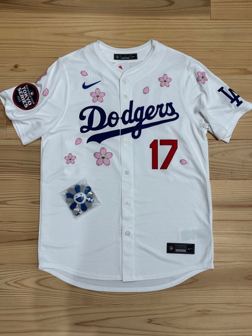 ドジャース 大谷翔平 MLB東京シリーズ 村上隆コラボ ユニフォームL