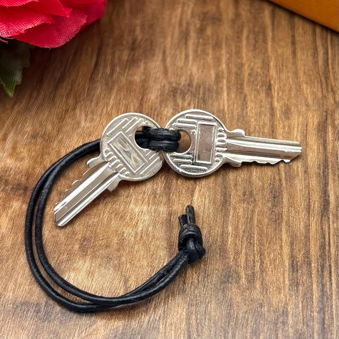 ⛄極美品⛄エルメス カデナ パドロック南京錠 鍵 no.68 シルバー#650