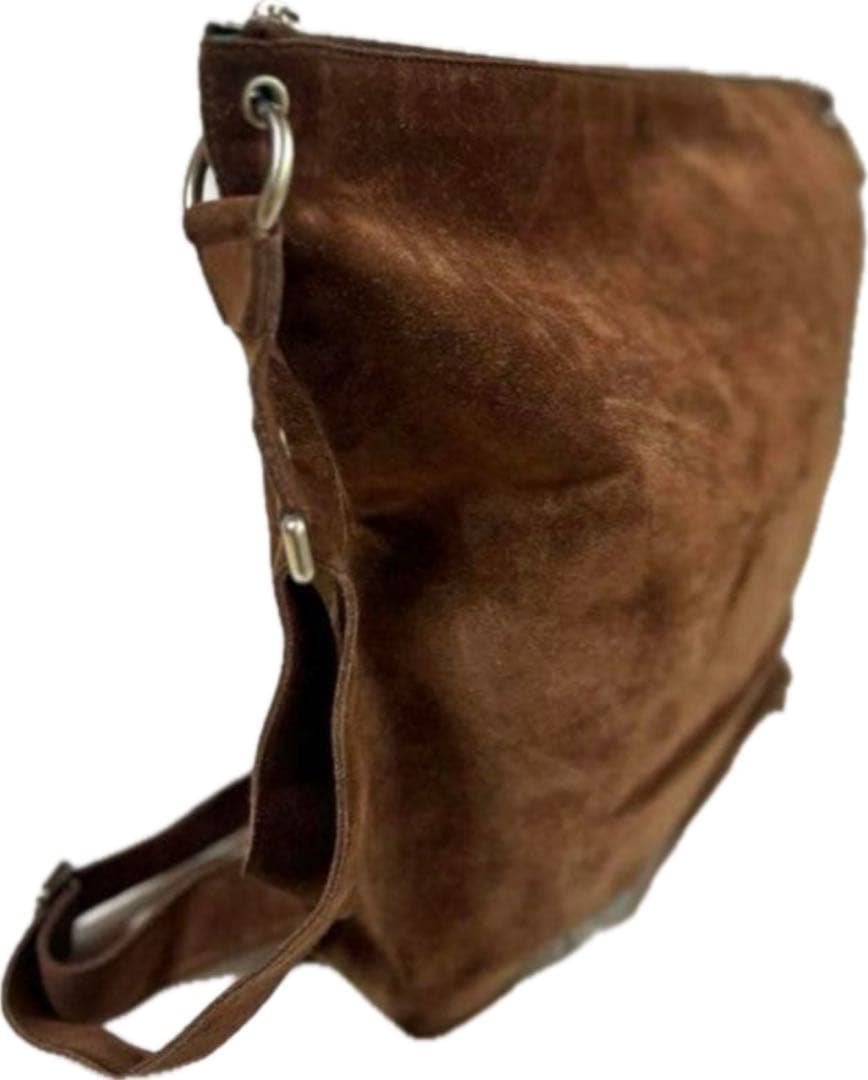 CELINE セリーヌ 総スエード フローラル ショルダーバッグ