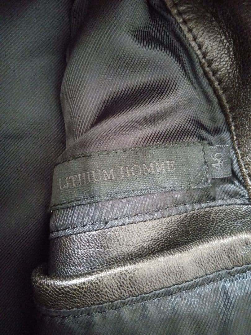 リチウムオム　シープスキン　ボンバージャケット　46サイズ