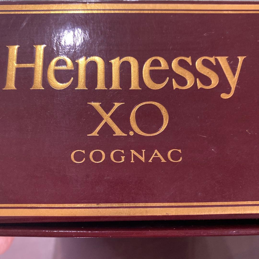 Hennessy XO金キャンプ　クリアボトル　ヘネシー　古酒