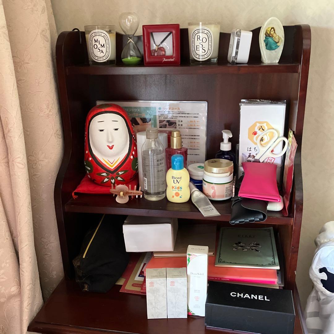 木製ダークブラウンチェスト 5引き出し