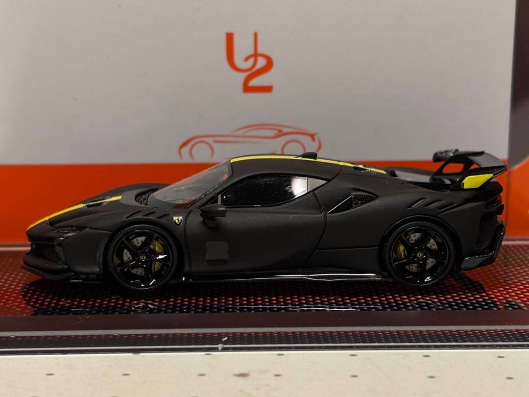 U2 model 1/64 フェラーリ SF90XX マットブラック