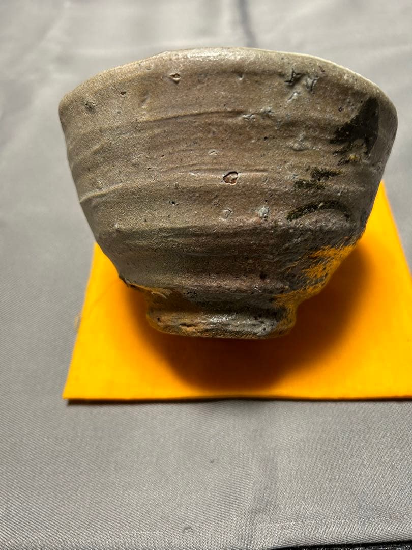 西岡小十作絵唐津茶碗