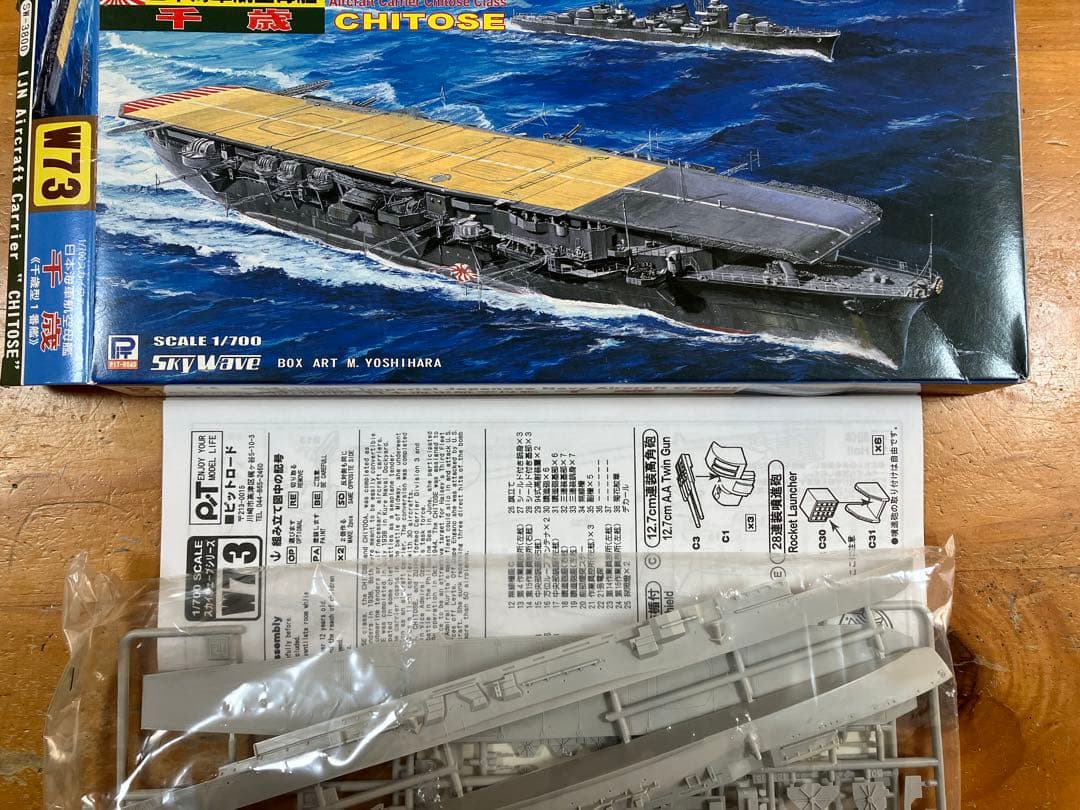 日本海軍艦艇6隻セット内袋未開封、注）画像1にアオシマ大井が写っていません