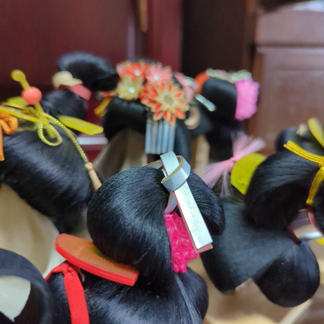 平成に集めたミニの日本髪15品