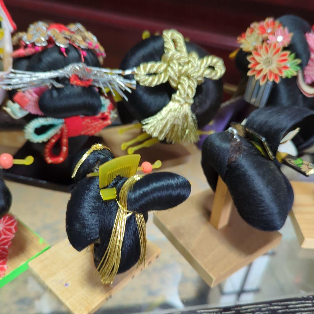 平成に集めたミニの日本髪15品