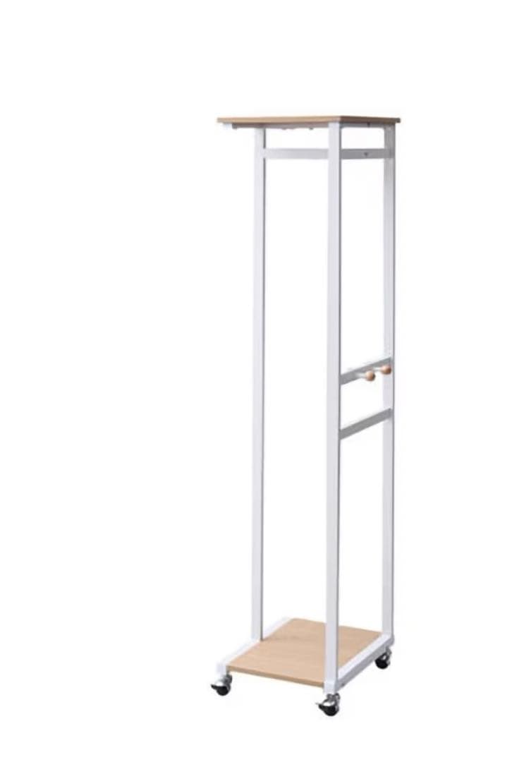 棚付き スリムハンガーラック 山善 YAMAZEN