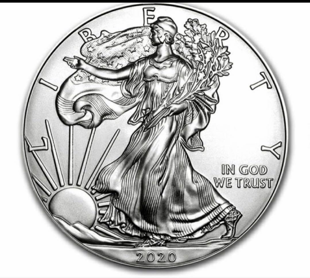 アメリカ 「イーグル・ウオーキング リバティ」純銀 1オンス銀貨【20枚】