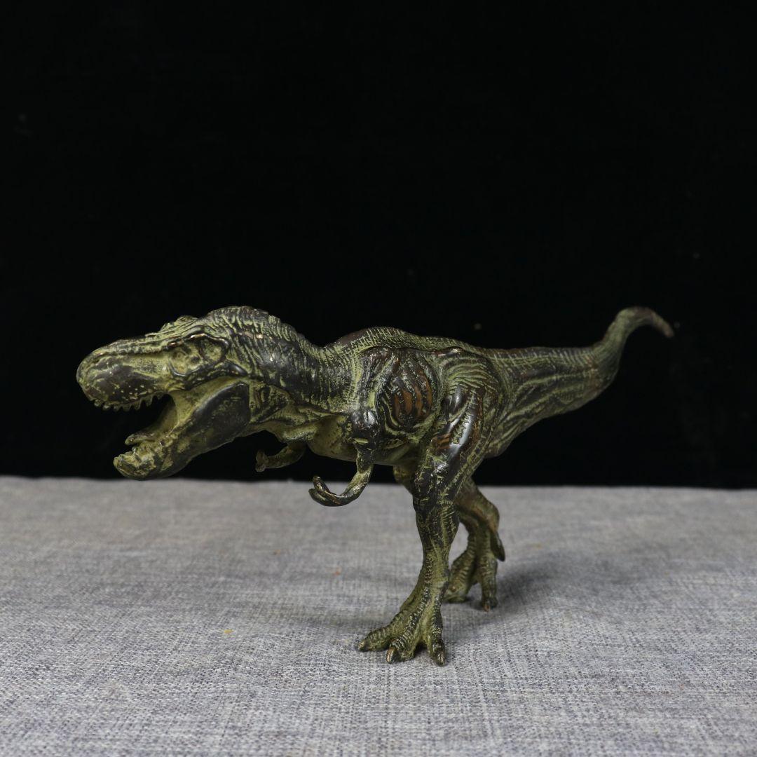 銅製 ティラノサウルス 恐竜 インテリアアクセサリーギフト置物 装飾品工芸品