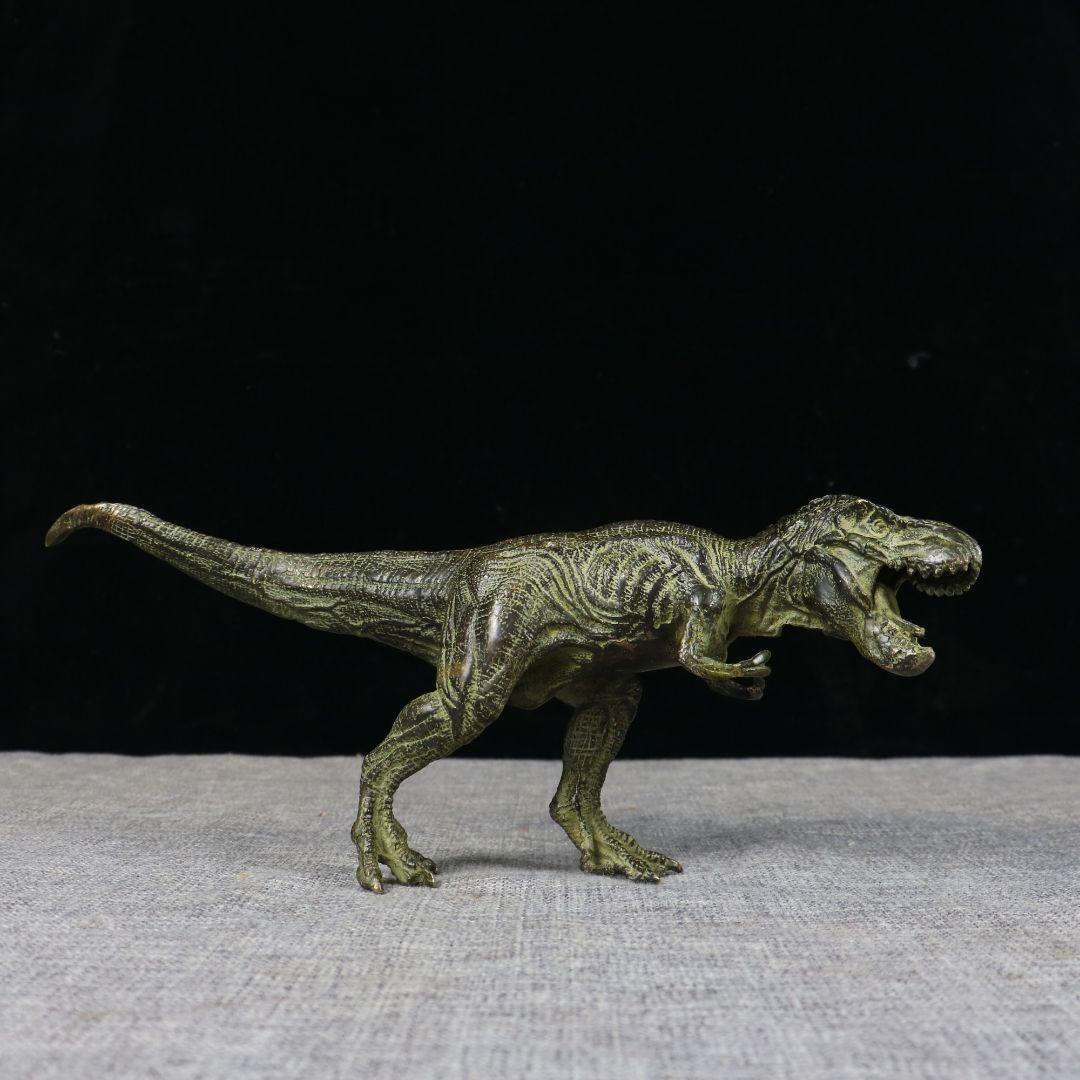 銅製 ティラノサウルス 恐竜 インテリアアクセサリーギフト置物 装飾品工芸品