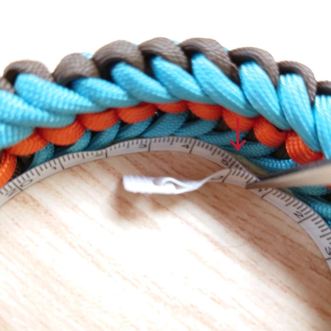 パラコード❥首輪❥太め　カッコカワイイ　コンチョ付き　№021