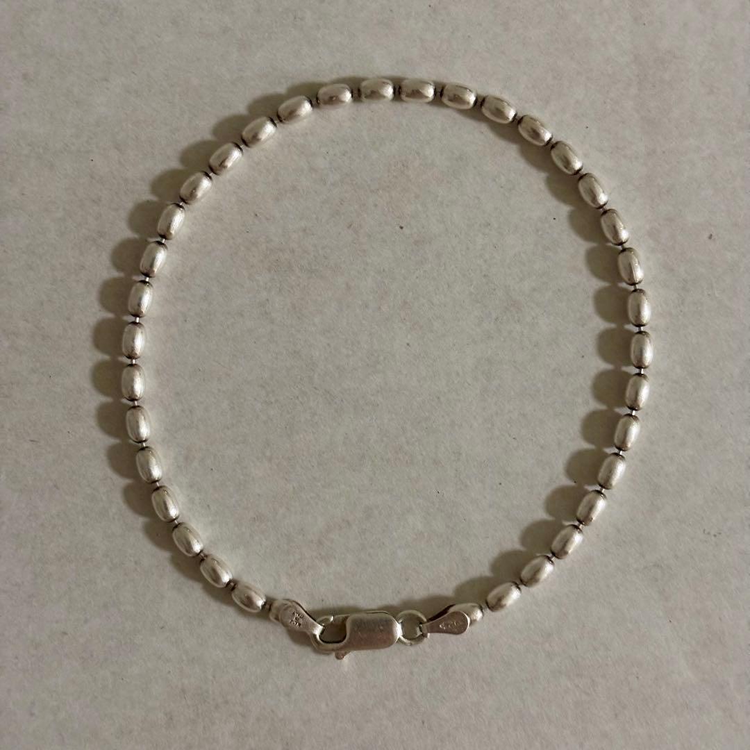 【刻印あり】RICE CHAIN silver925ブレスレット