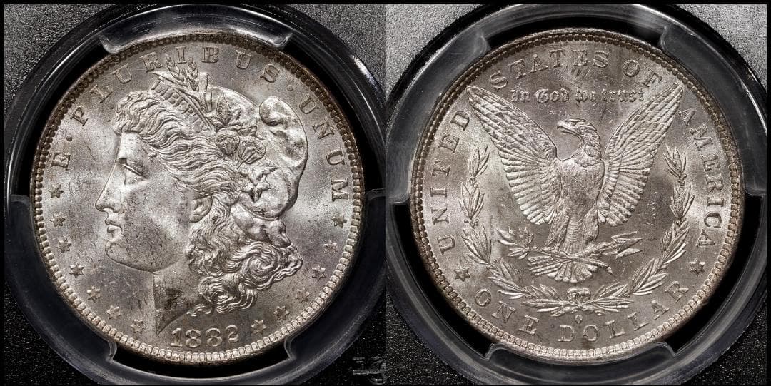 PCGS-MS63 USA モルガンダラー　1882O 銀貨　ニューオリンズ