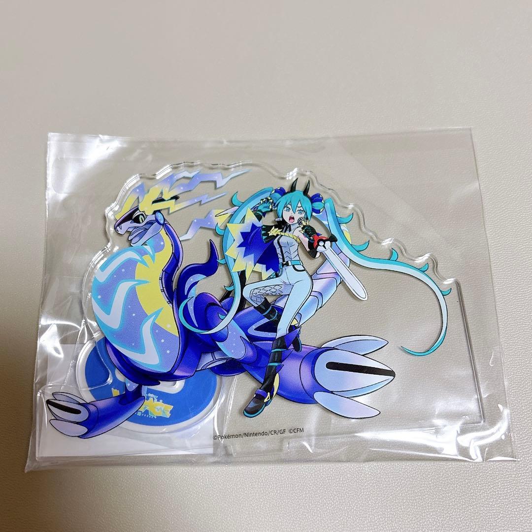 ポケミク CD 早期予約特典 アクリルスタンド 初音ミク ミライドン ドラゴン