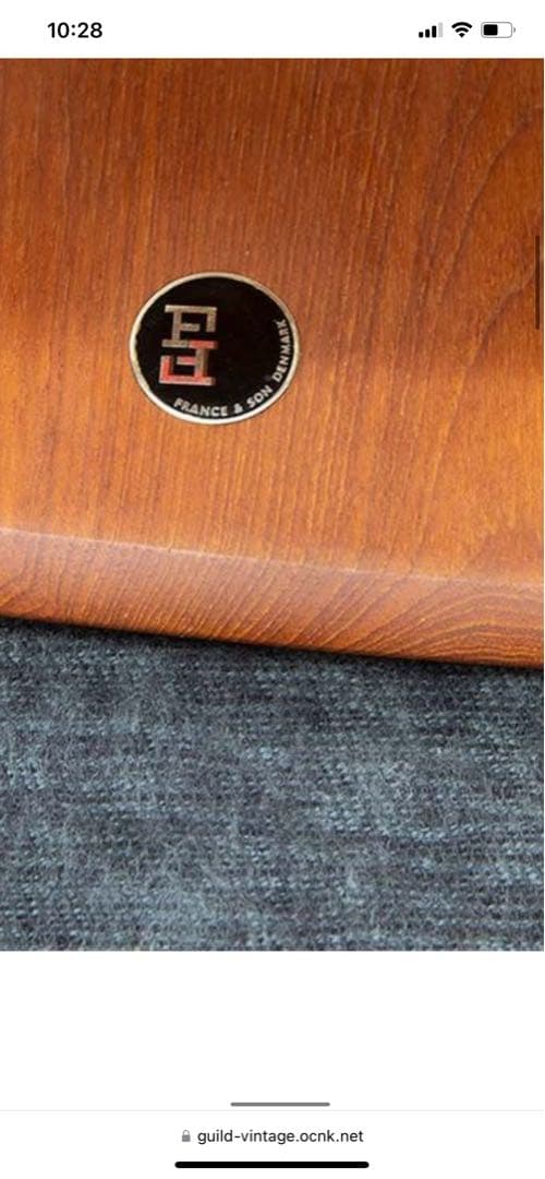 希少　デンマーク　ピーター◦ビッツ　サイドテーブル 　チーク/ラタン