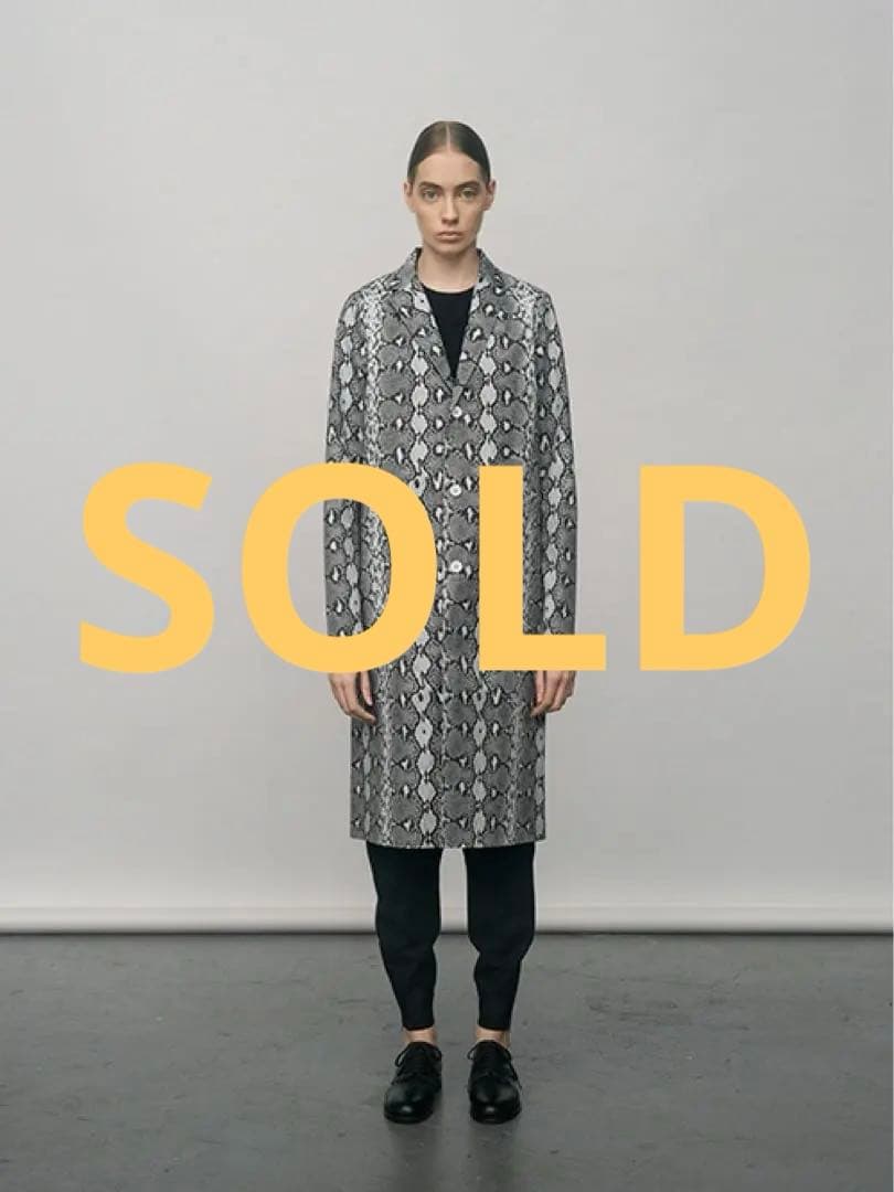 【MACKINTOSH×HYKE】パイソン柄 チェスター コート
