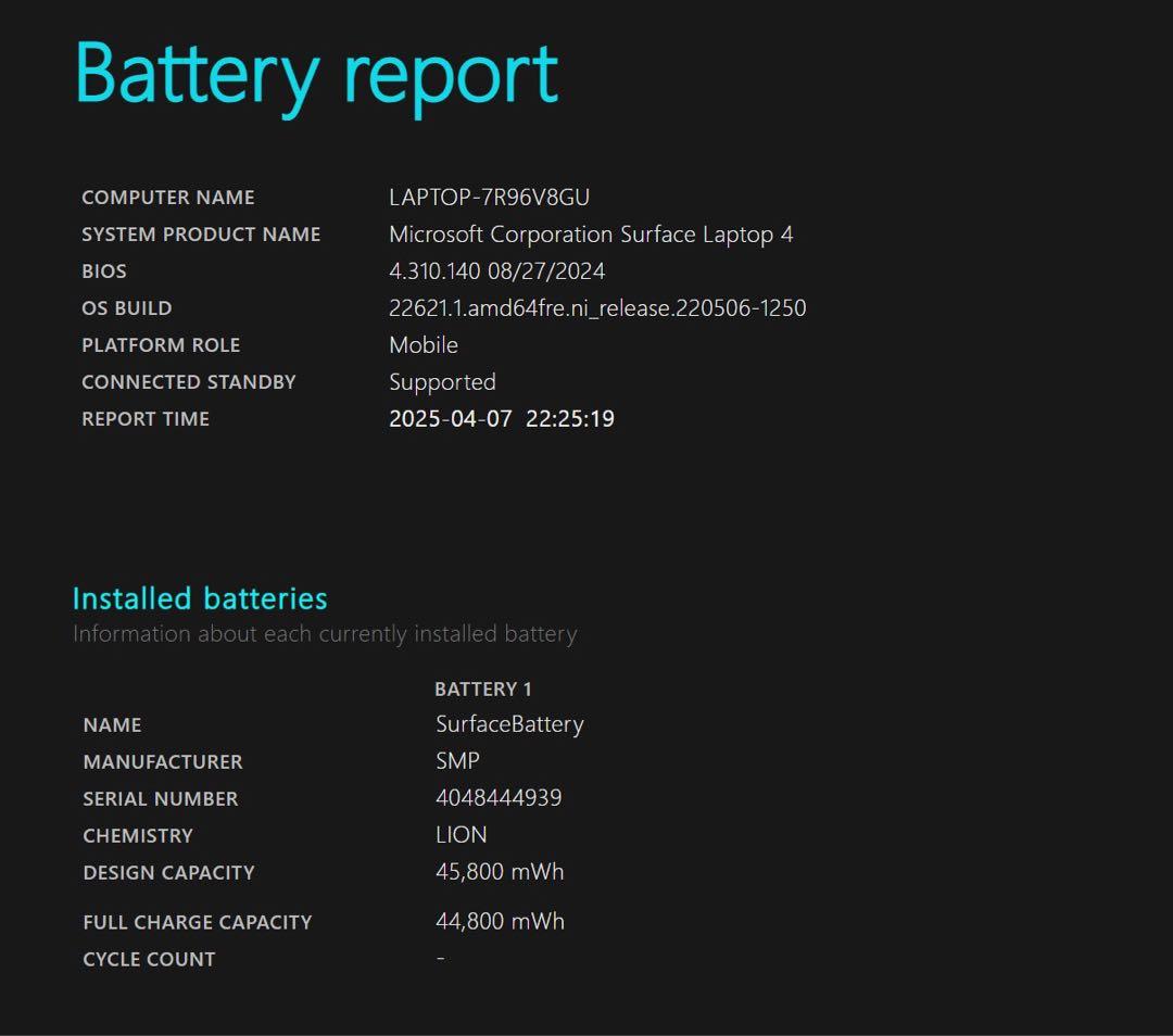 Surface Laptop4 15 Ryzen7 展示機型番 Office付き