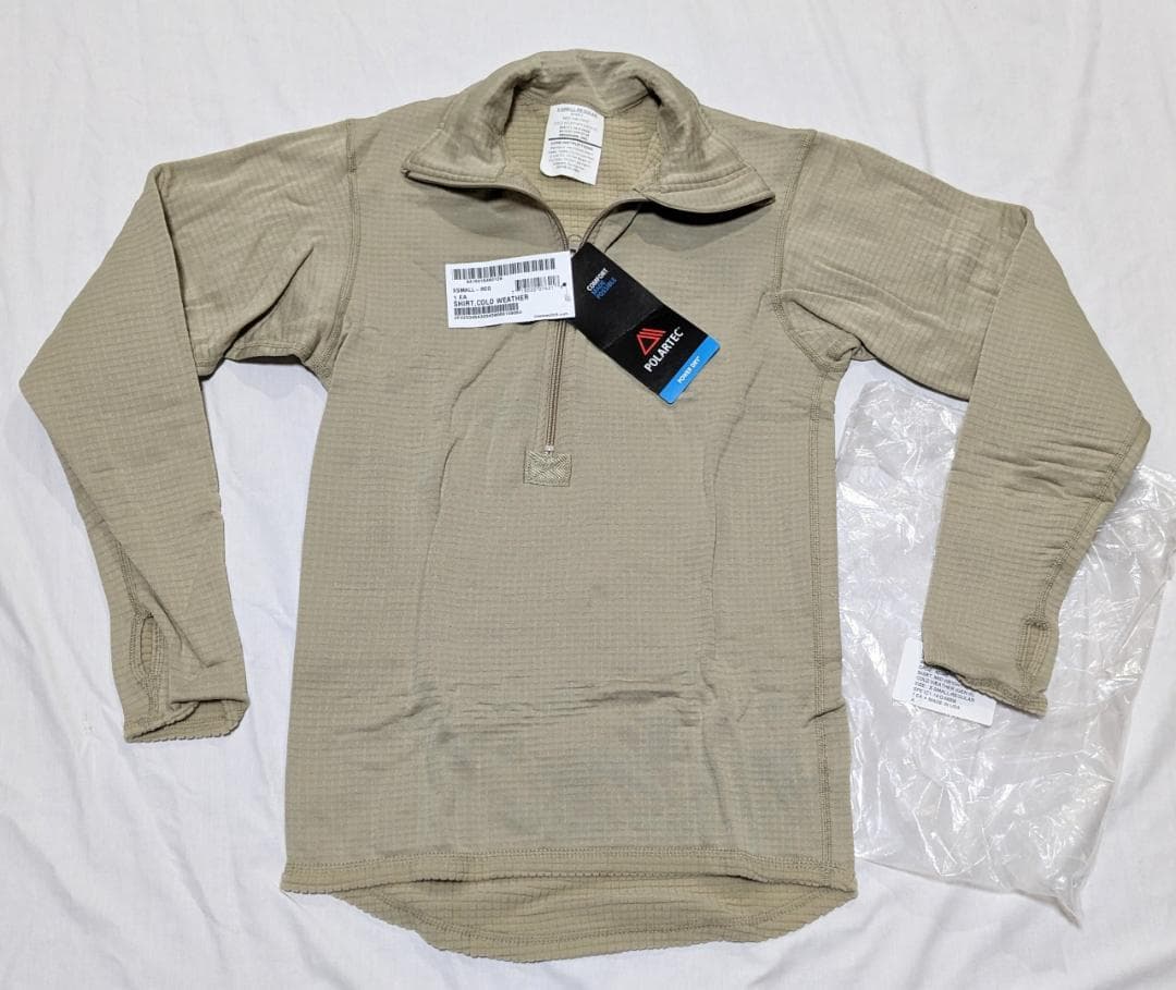 米軍実物ECWCS Level2防寒G3ポーラテック グリッドフリースシャツXS