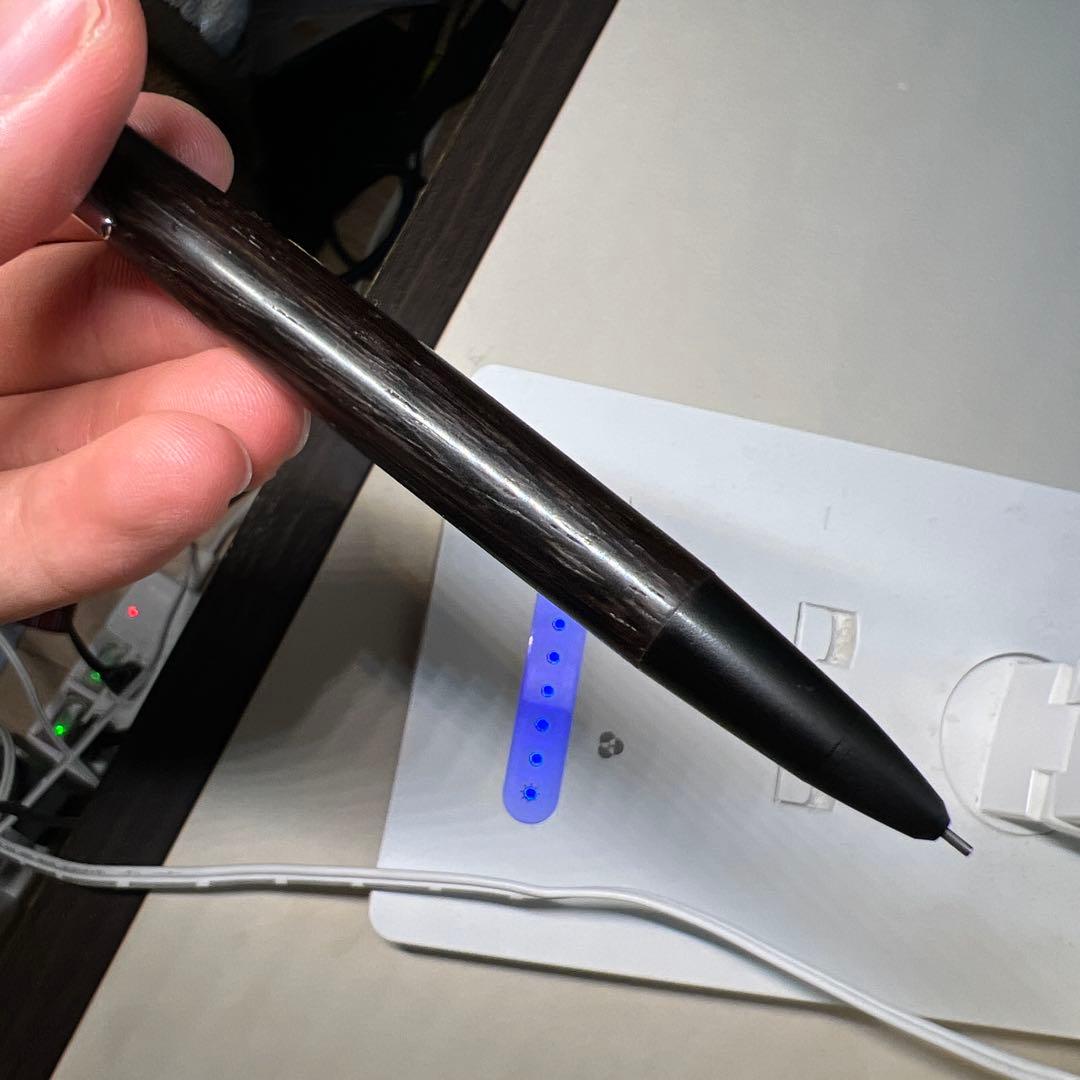 野原工芸　インドローズウッド　新型クリップ　シルバー　シャープペン