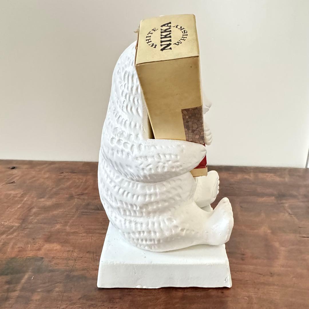 【昭和レトロ】ニッカウイスキー 白熊 抱き熊 ホワイトニッカ 未開封 当時物