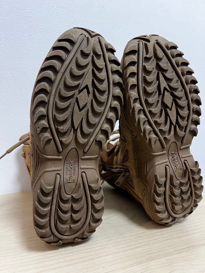 ミリタリーブーツ ブラウン スエード