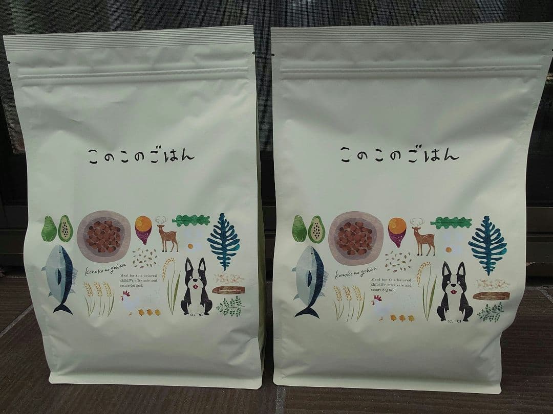 このこのごはん ドッグフード 1kg×2
