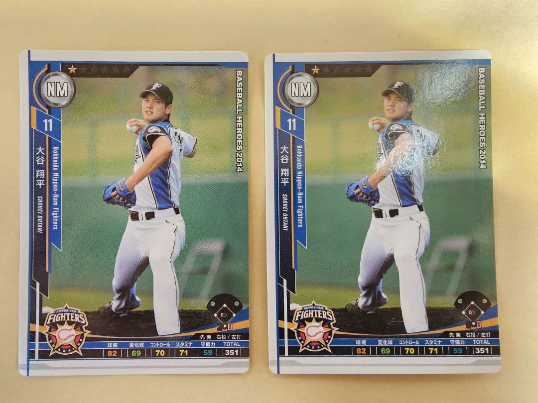 大谷 ベースボールヒーローズ　2014年　2枚セット
