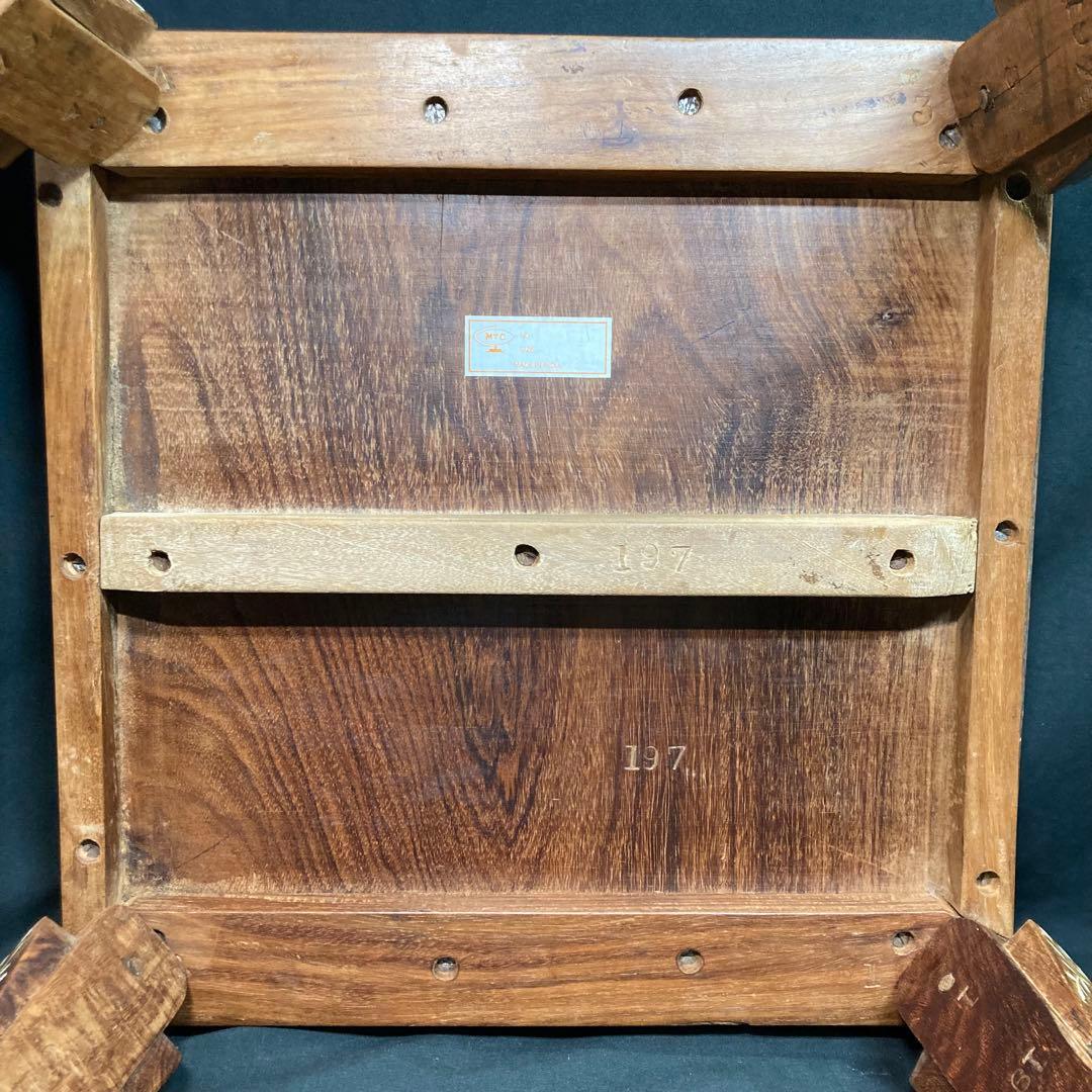 象嵌細工 アジアン家具 ローテブル インド家具 象モチーフ