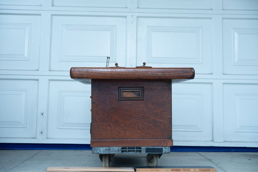 長火鉢　天然木 骨董 古民具 囲炉裏 座卓 和家具 火鉢