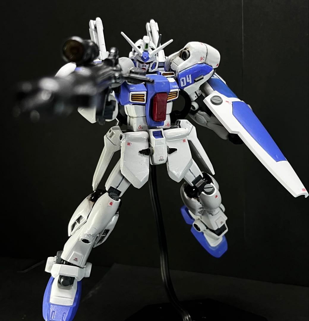 改造ガンプラ　塗装済み完成品　hg ガンダム試作4号機　GP04 ガーベラ