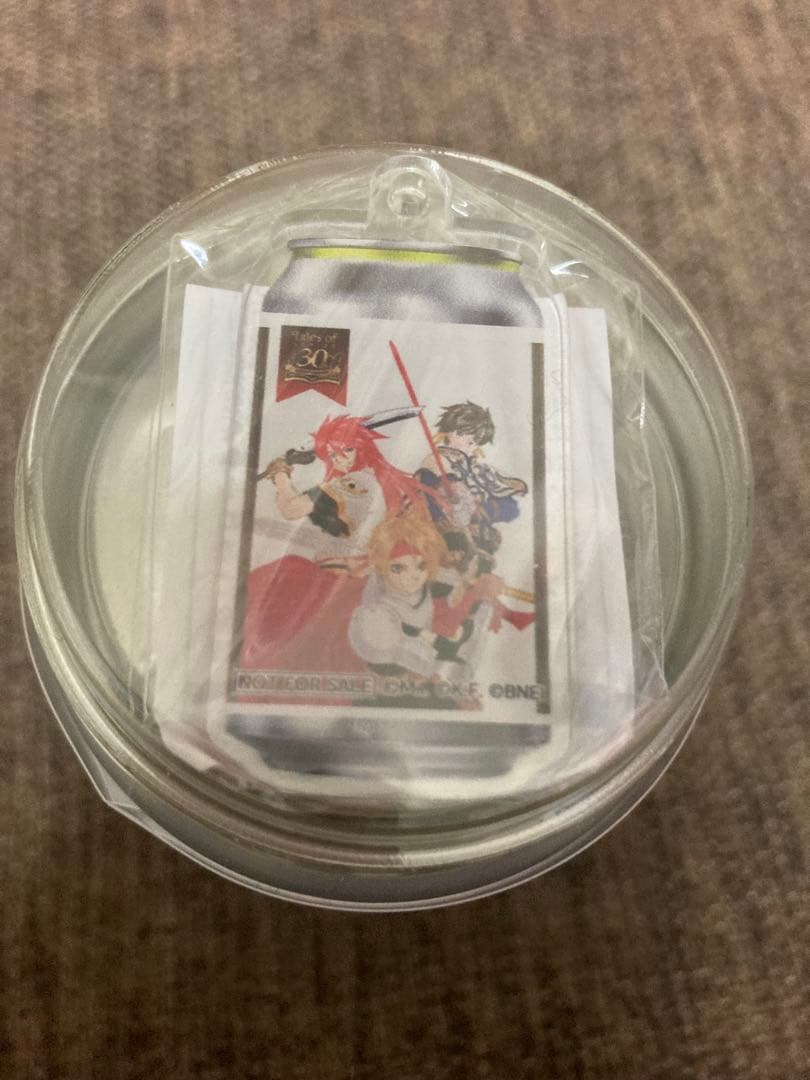 テイルズ　ラベル缶　シークレット　ステッカー　　アクリルキーホルダー
