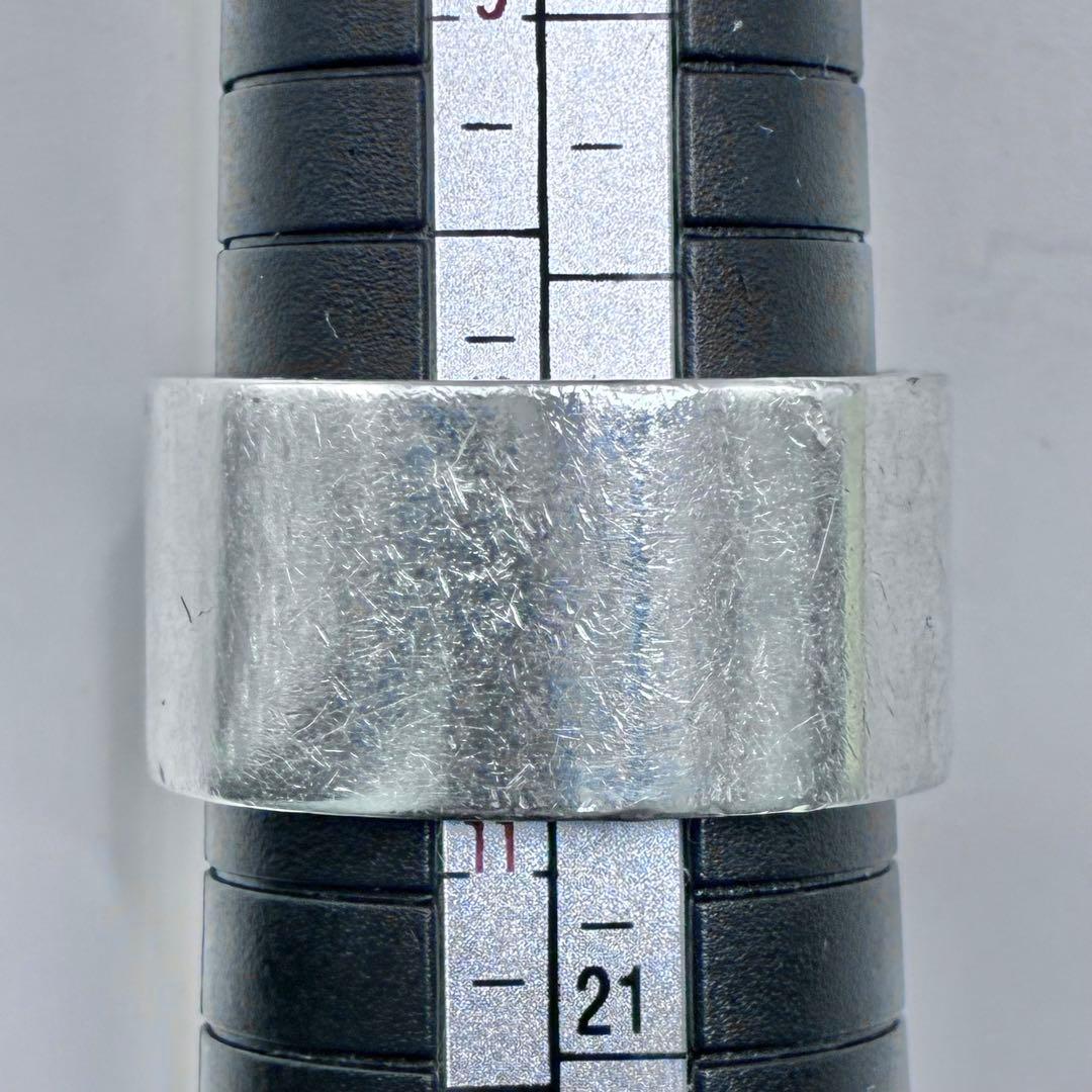 【美品】GUCCI グッチ ブランデッドG リング 23号 ワイド シルバー