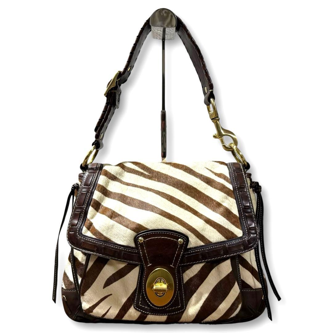 Y2K★コーチ ハラコレザー レガシー ショルダーバッグ ホーボー ターンロック