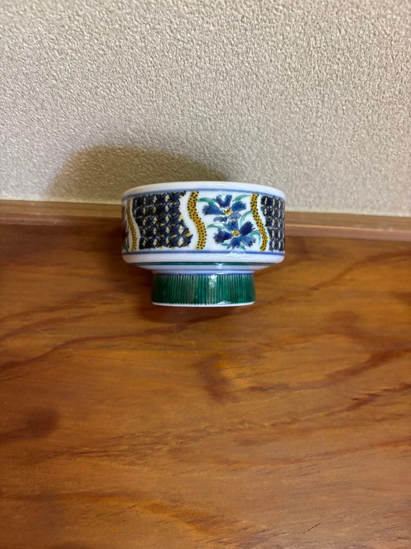 九谷焼　名工故河上龍三作　盃