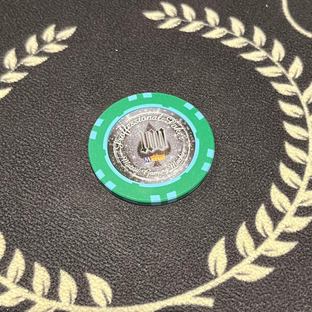 16 MGM社正規品 カジノチップ 100枚 100$ ポーカーチップ  H26