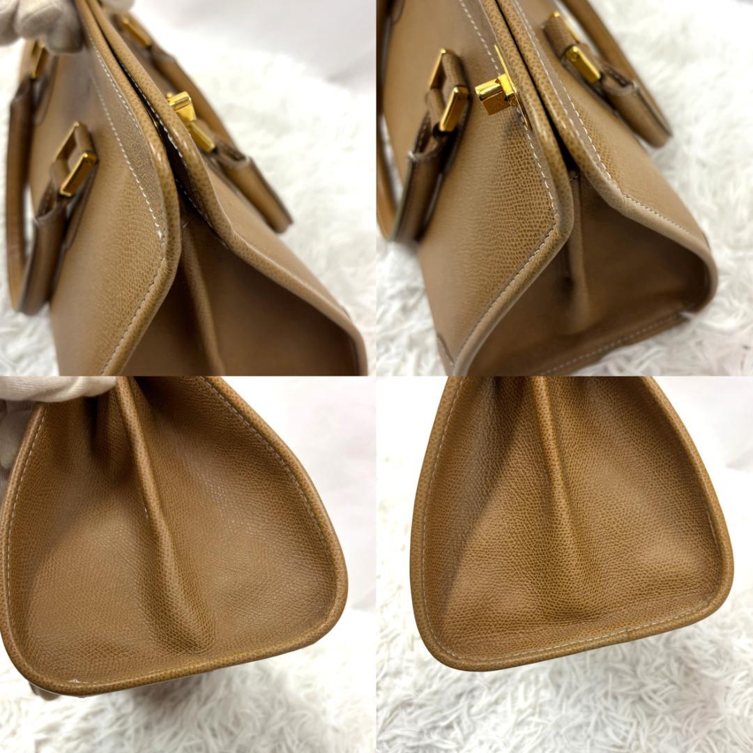 ☆希少カラー☆ モラビト　本革ターンロック　ハンドバッグ　トート　ゴールド金具