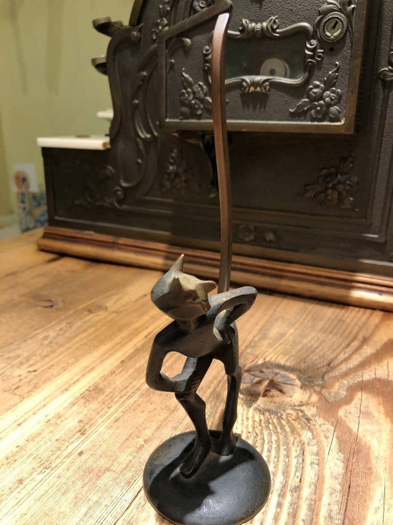 アンティーク　デビル　悪魔　ミッドセンチュリー　インダストリアル　スカルプチュア