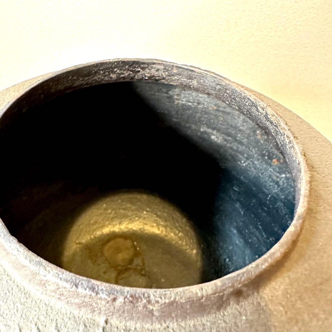 A.Bまとめて購入のみ♦︎未使用品♦︎茶道具　老松地紋　茶窯　窯鐶　釜　鉄製　古道具