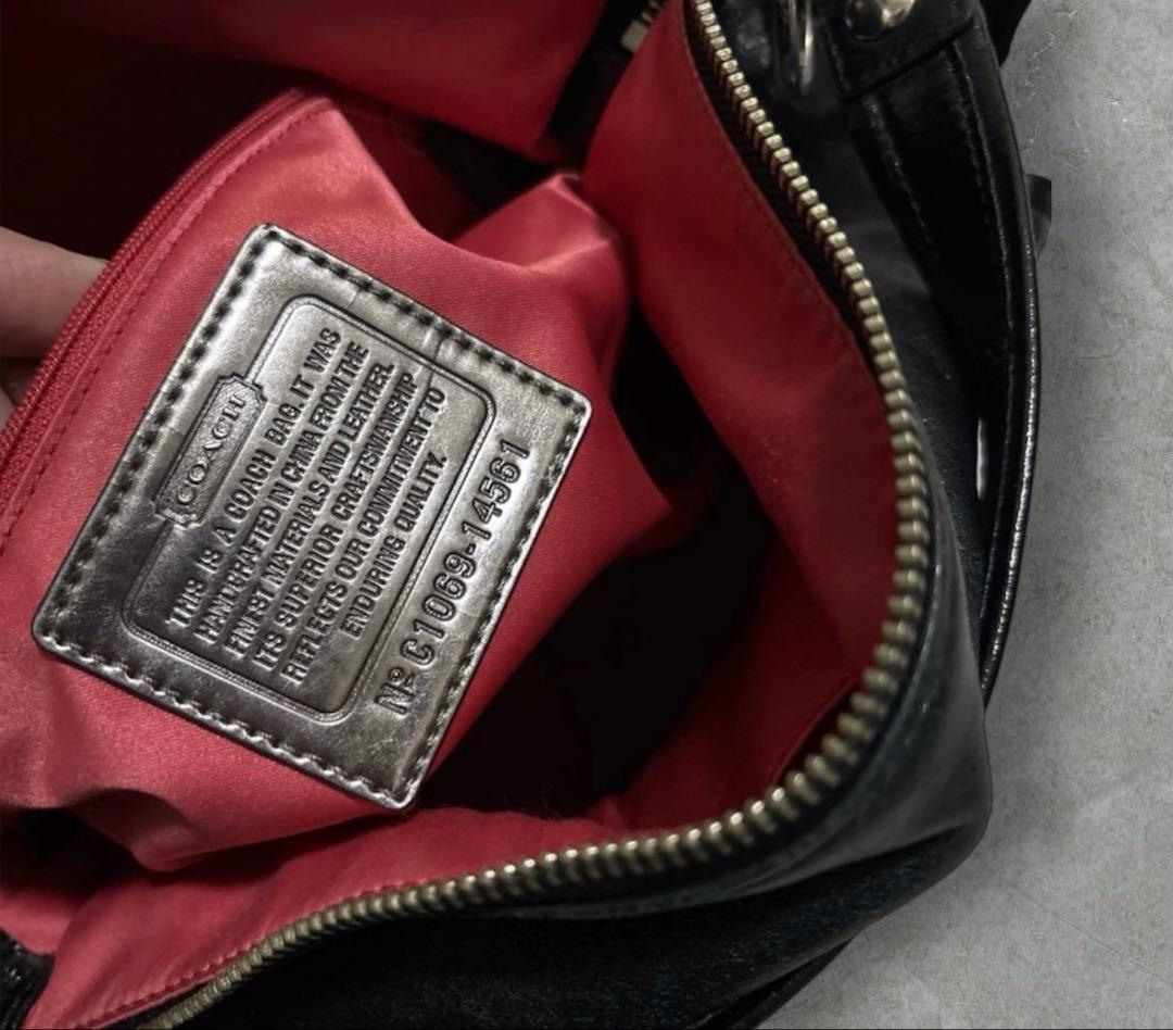 COACH POPPY コーチ 2way ショルダーバッグ ブラック Y2K