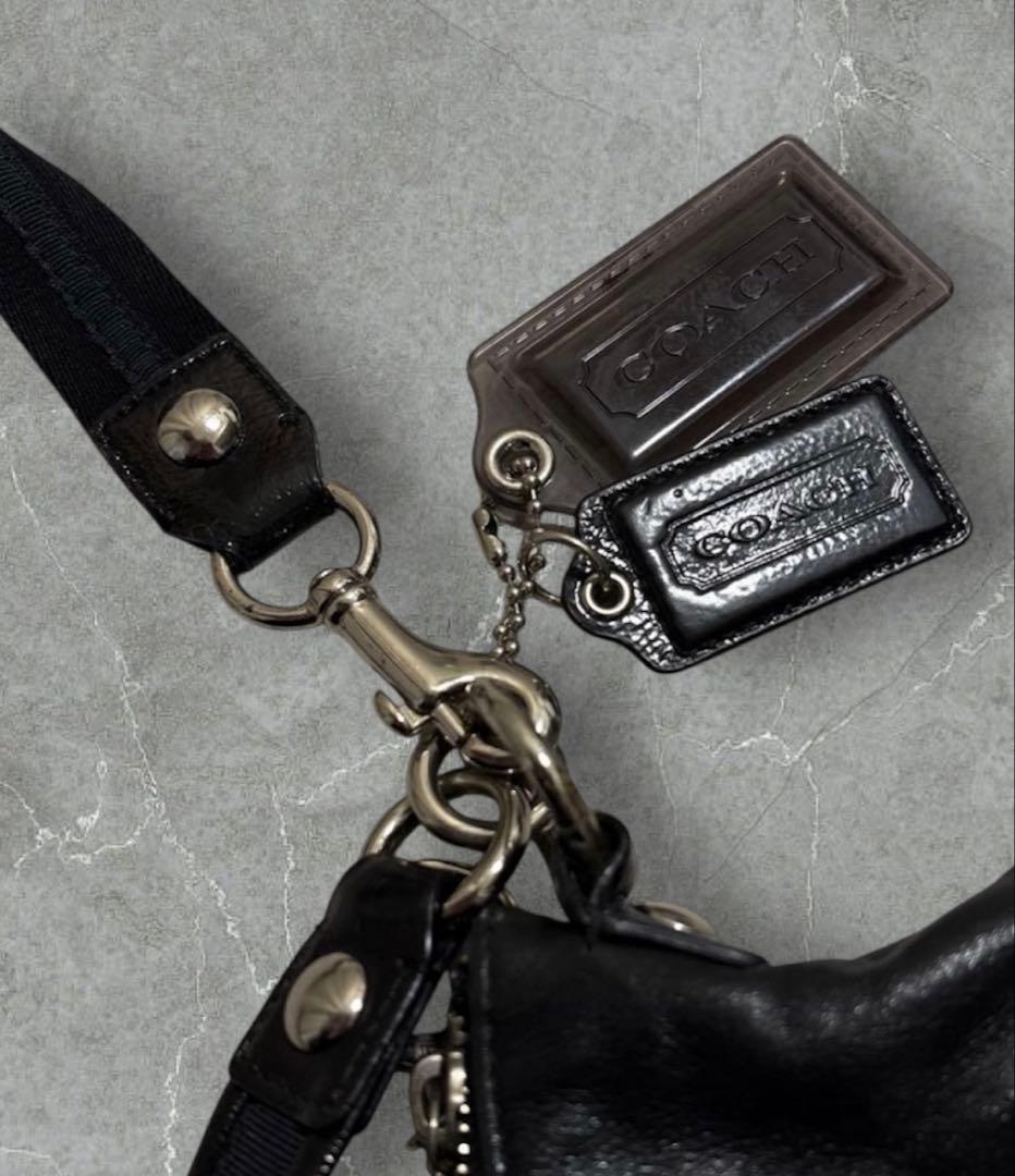 COACH POPPY コーチ 2way ショルダーバッグ ブラック Y2K