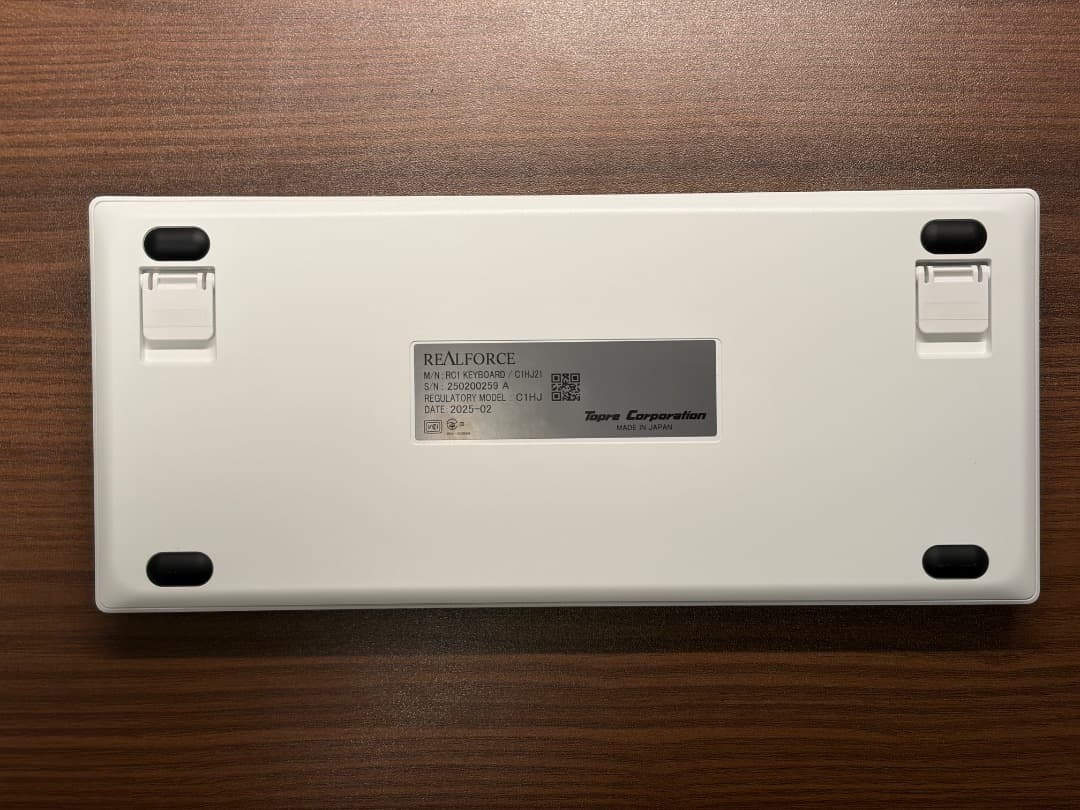 REALFORCE RC1 スーパーホワイト 日本語配列 45g