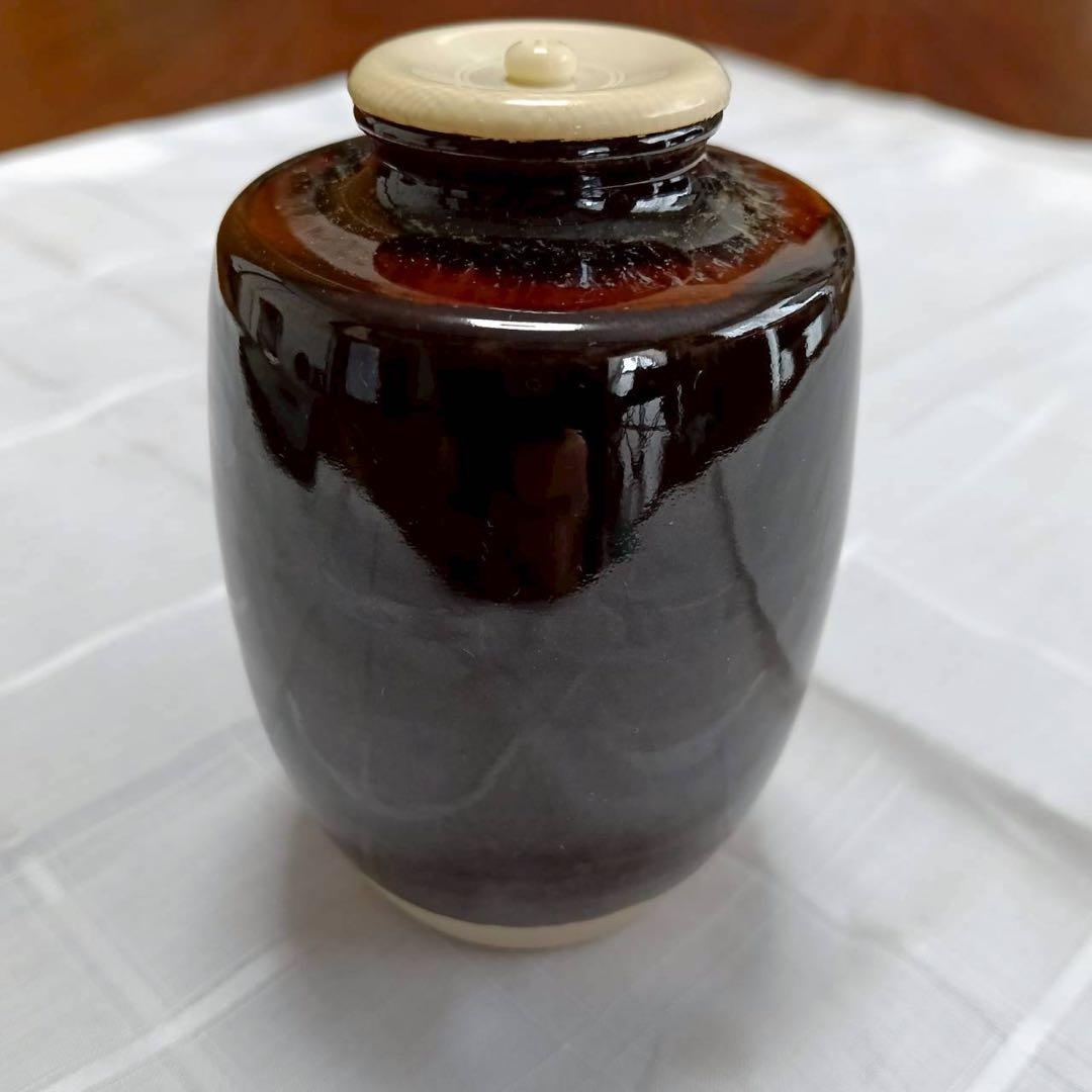 肩衝茶入　桶谷定一(作) 共箱