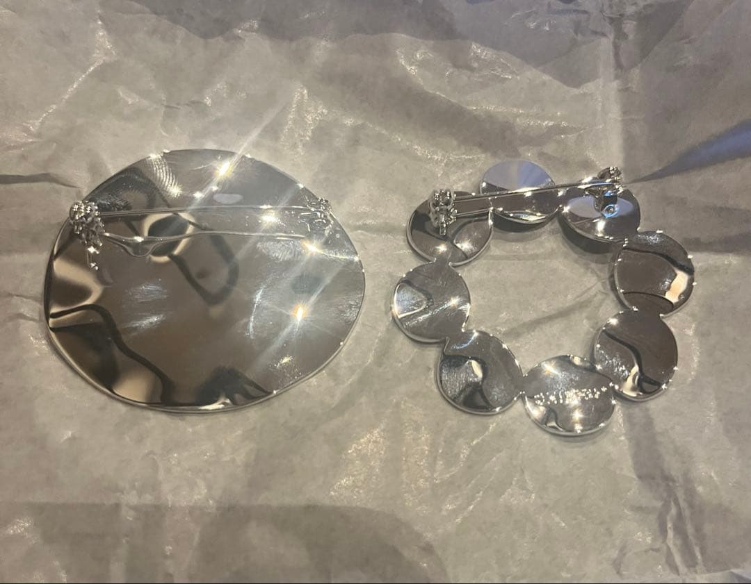 チエコプラス　duo brooch ブローチ